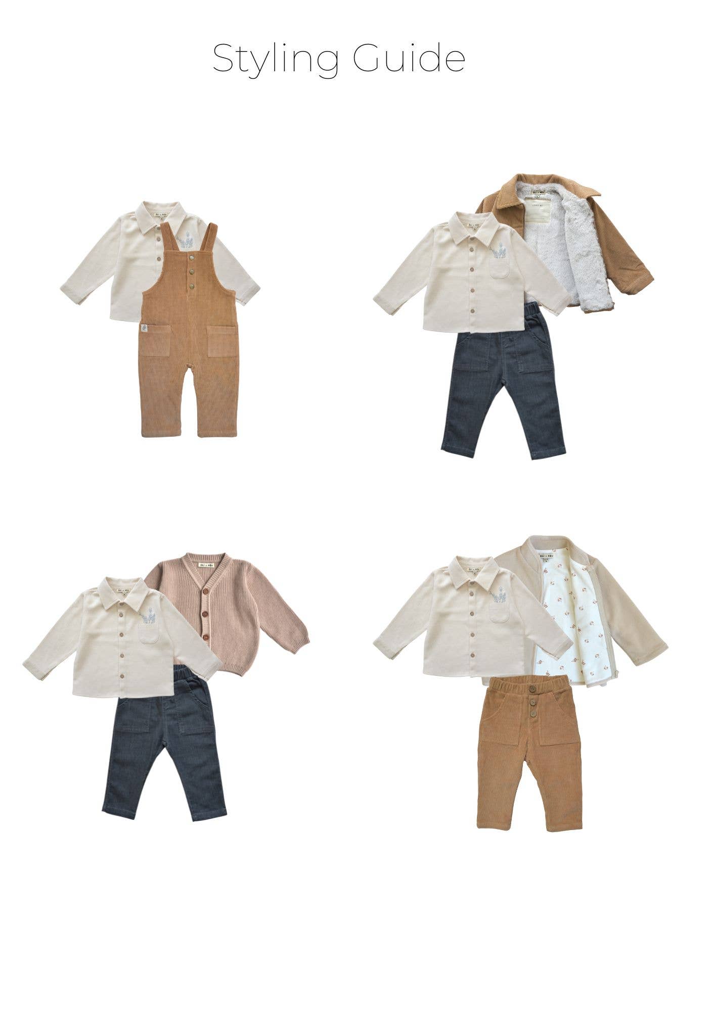 Eli & Nev (we cover U.S. import duties) - Vente Chemise à col boutonné – enfant - Chemise bébé/enfant brodée avec boutons en coton 100% OEKO-TEX5