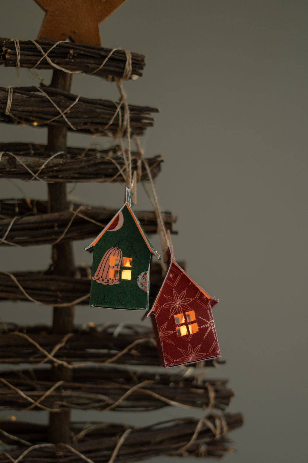 Gossling Organics - Wholesale Ornament - Holiday Fabric House Luminary7