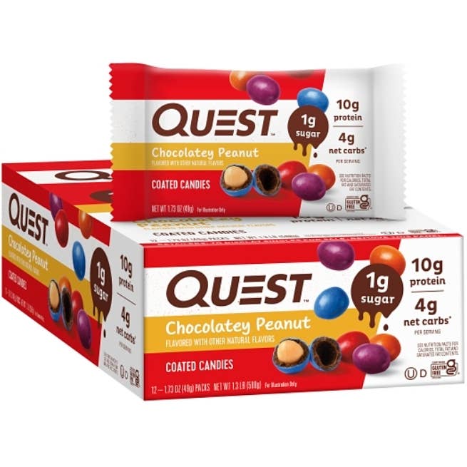 US - Quest - Protein Bar - Chocolatey Peanut Coated 1.73 oz for wholesale by iSweet.ca