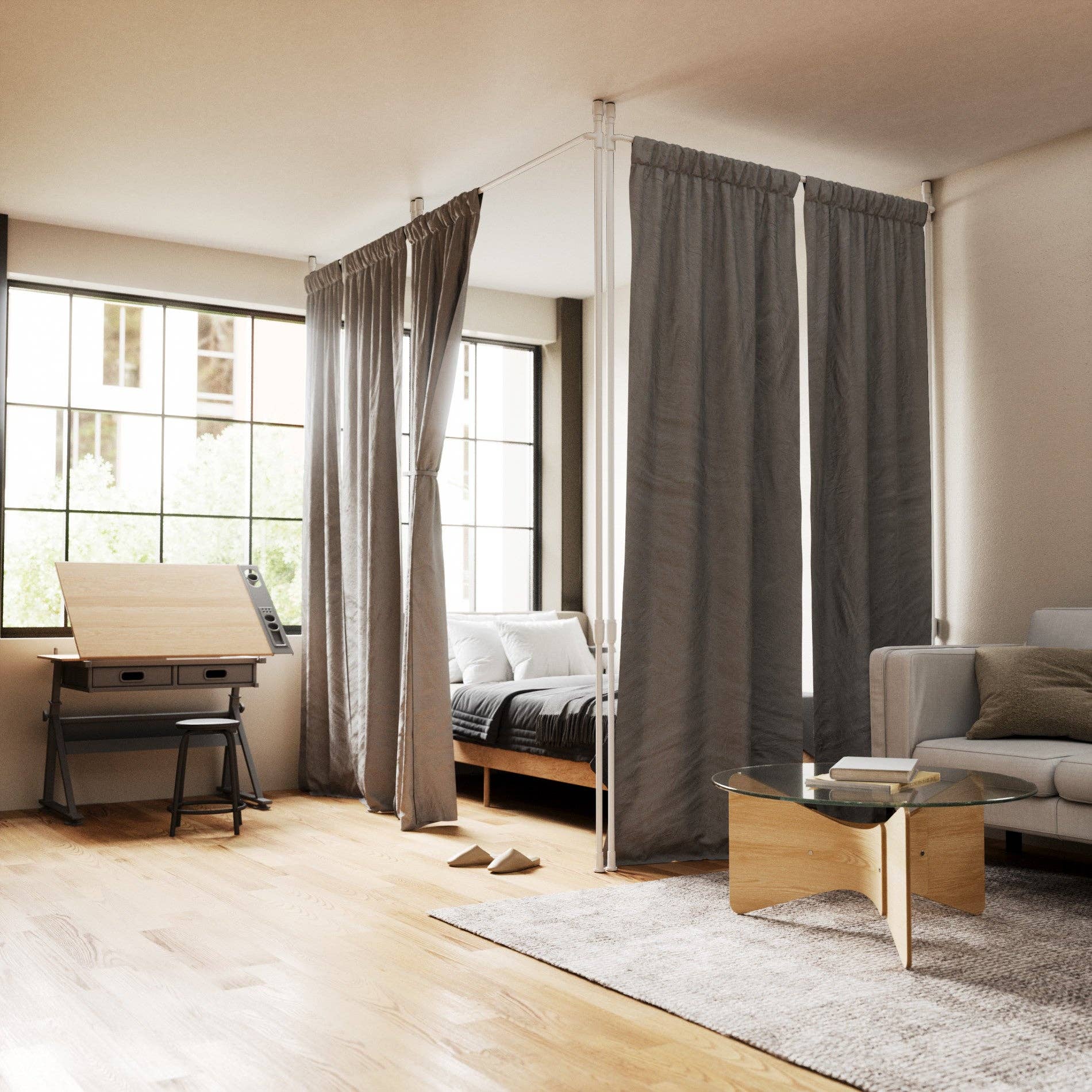 Umbra - Wholesale Curtain - Anywhere Expandable Curtain Rod and Room Divider17