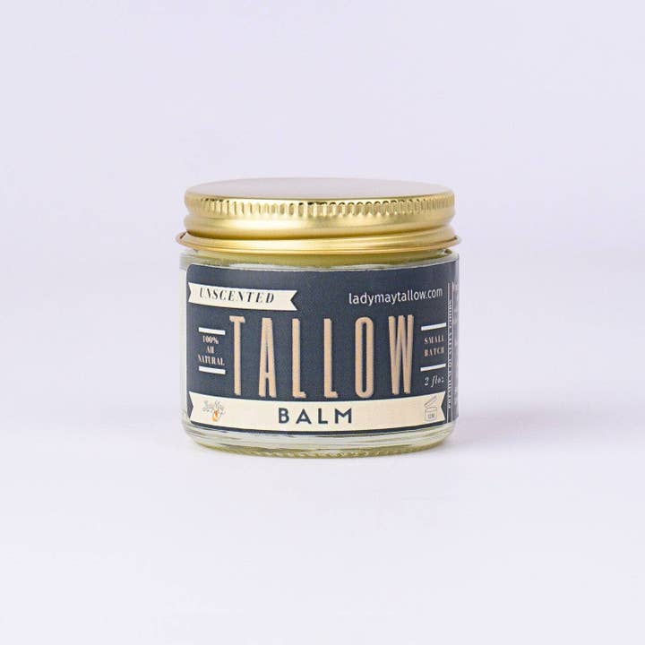 May's Market @ TLM - Wholesale Body Balm/Butter - Unscented Tallow Balm - All Natural Grass Fed Beef Tallow Moisturizer