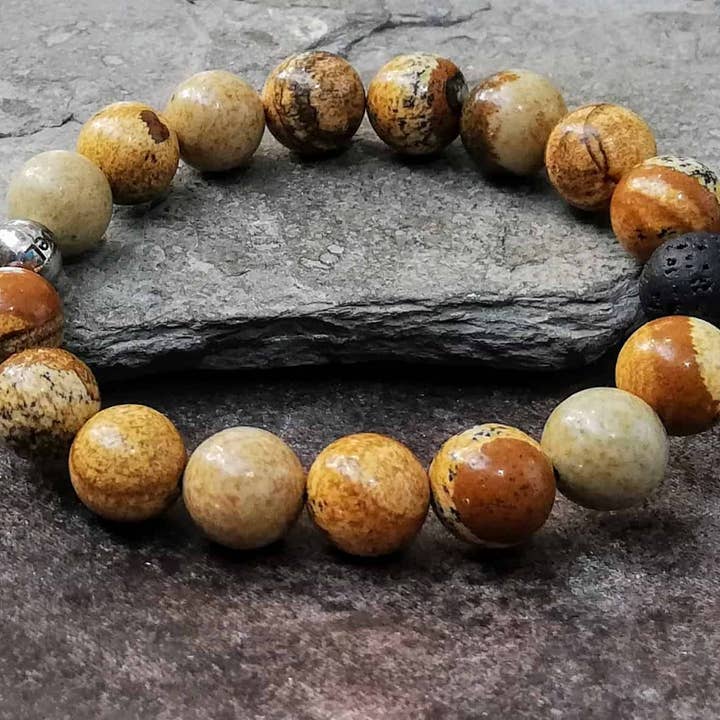 Bracelet diffuseur de pierre de 10 mm pour la vente par SoeL Beads