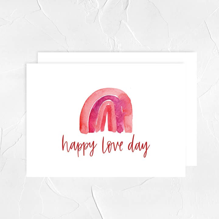 Happy Love Day Greeting Card for wholesale by Haley Elizabeth Design