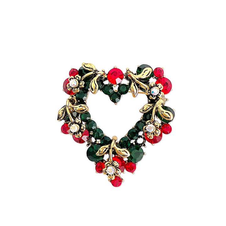 Wrapables.com - Wholesale Brooch - Wrapables Christmas Crystal Rhinestone Brooch Pin16