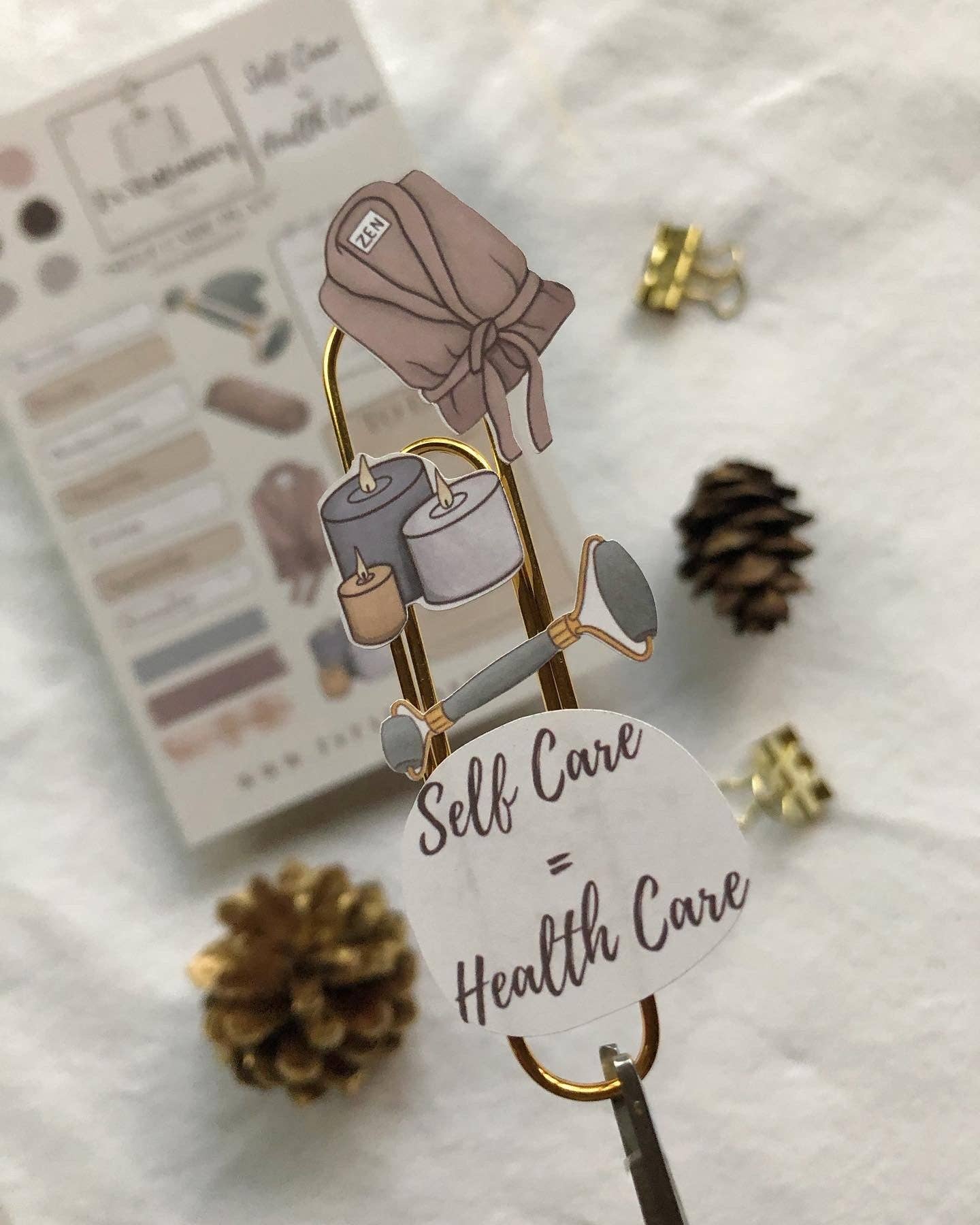 T's Stationery - Wholesale Sticker - "Self Care Plan" Planner Stickers4