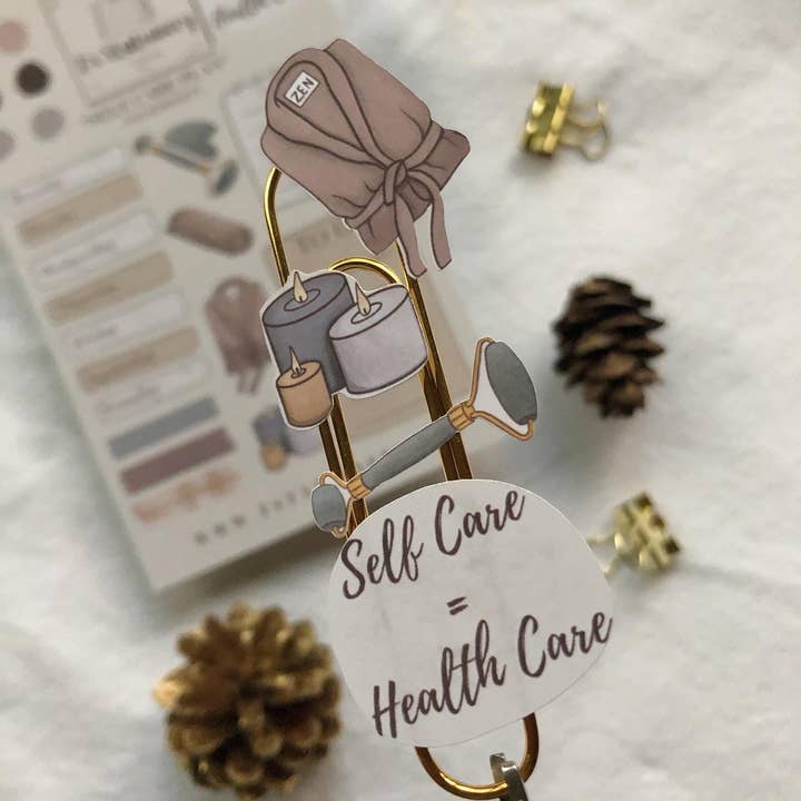 T's Stationery - Wholesale Sticker - "Self Care Plan" Planner Stickers4