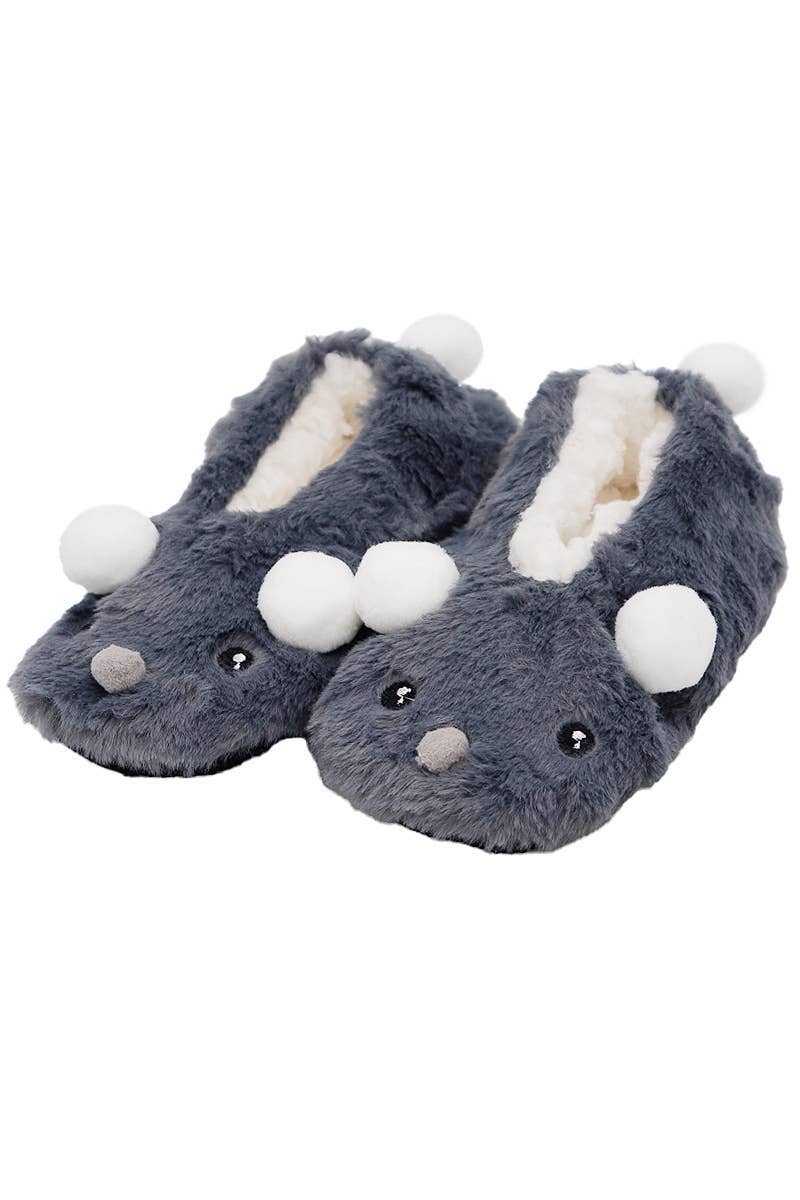 ASSORTED Kids Koala Bear Fuzzy Fur Fleece Lounge Moccasins for wholesale on Faire2