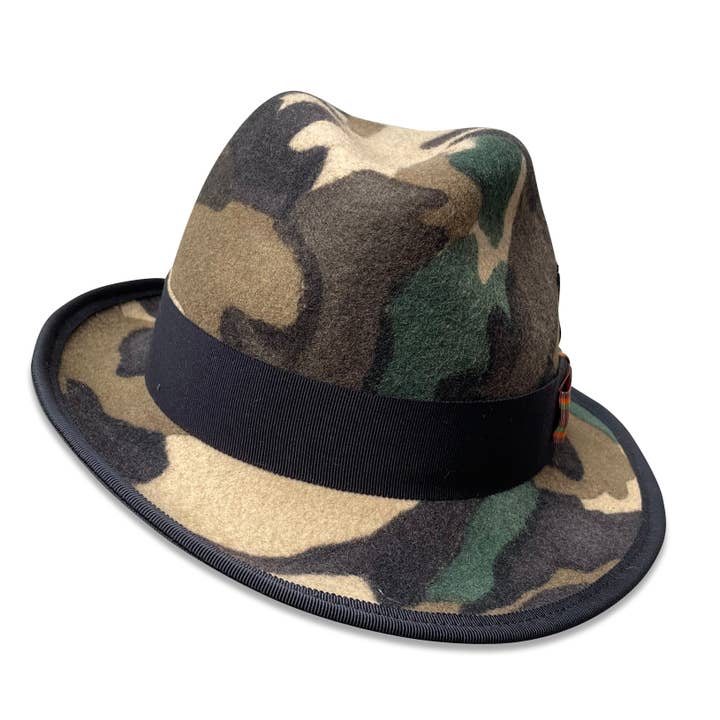 Cha Cha's House of Ill Repute – wholesale Fedora - Unisex – Camo Fedora