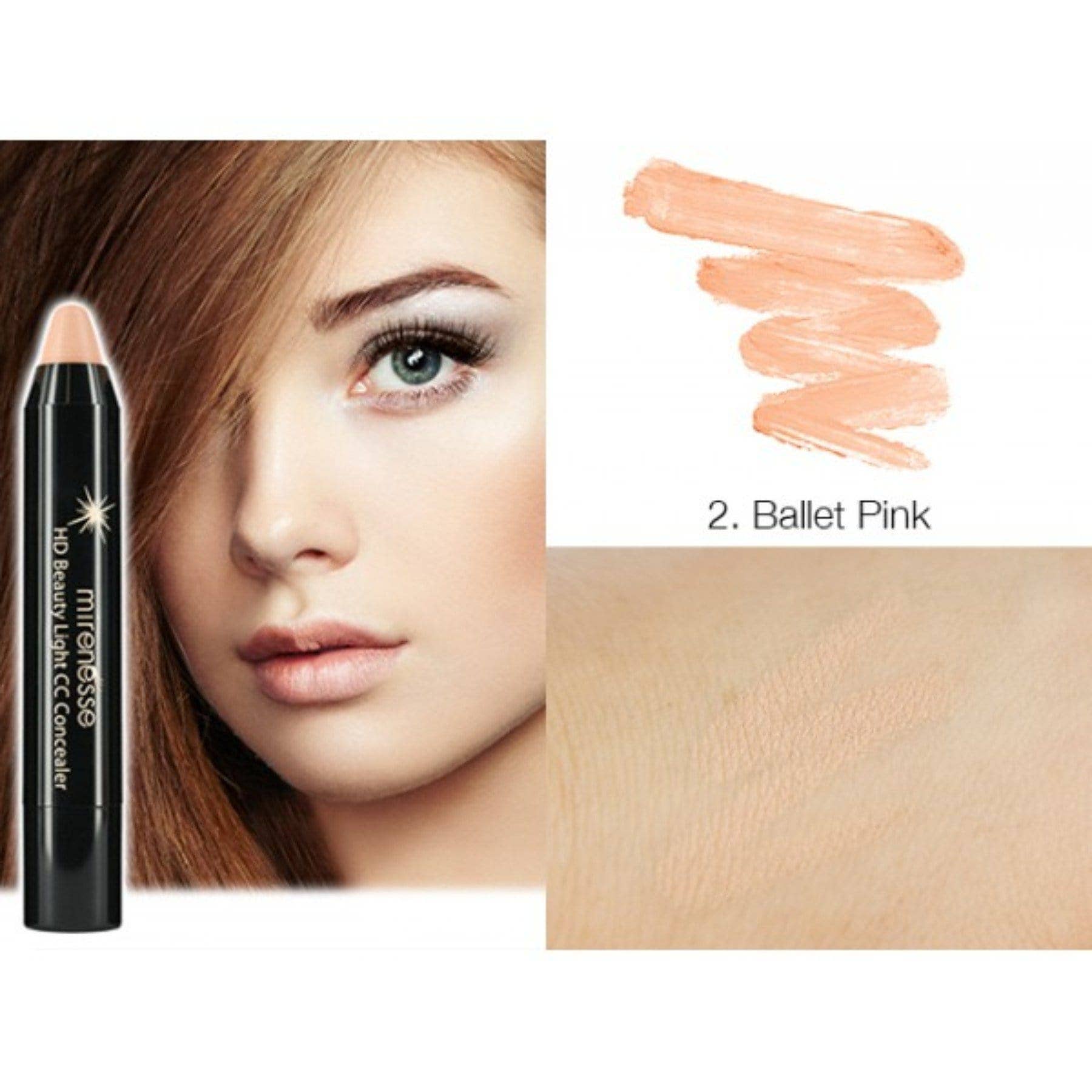 Mirenesse – wholesale Ansiktsconcealer – Hd skönhet ljus Cc hög täckning Concealer 1. Fair Maiden6