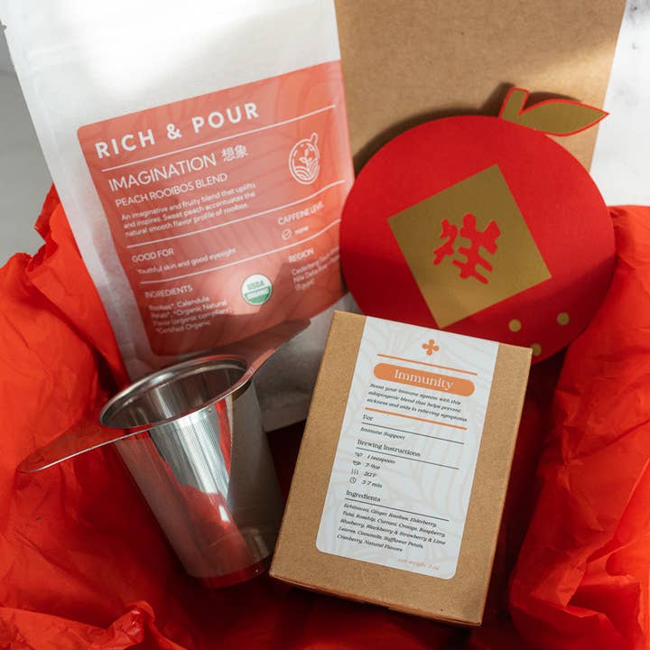 Set de regalo de Año Nuevo Lunar para venta al por mayor de Rich & Pour