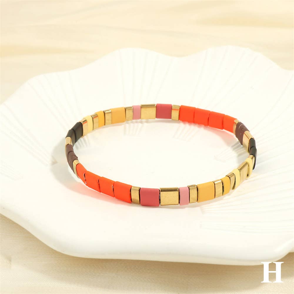 Mio Queena – Engroshandel Perlearmbånd – 5 mm TILA perle armbånd med elastik - BJ42