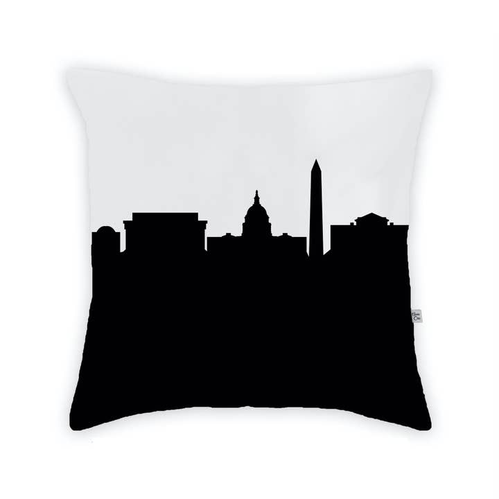 Washington D.C. Skyline Large Throw Pillow for wholesale by Anne Cate
