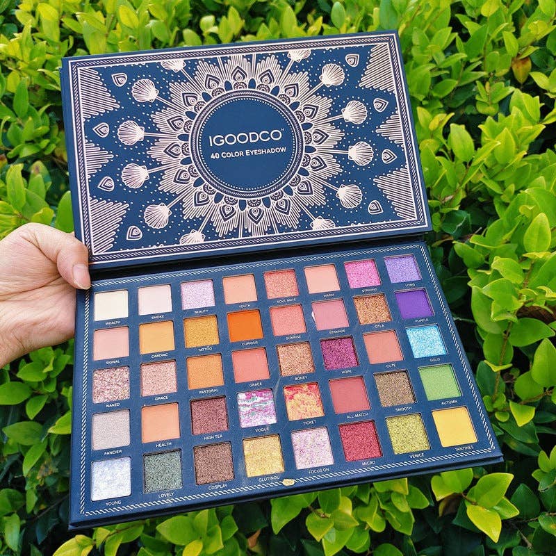 FurDecoration - Wholesale Eyeshadow Palette - Glitter Eyeshadow Palette - 40 Vibrant Colors3