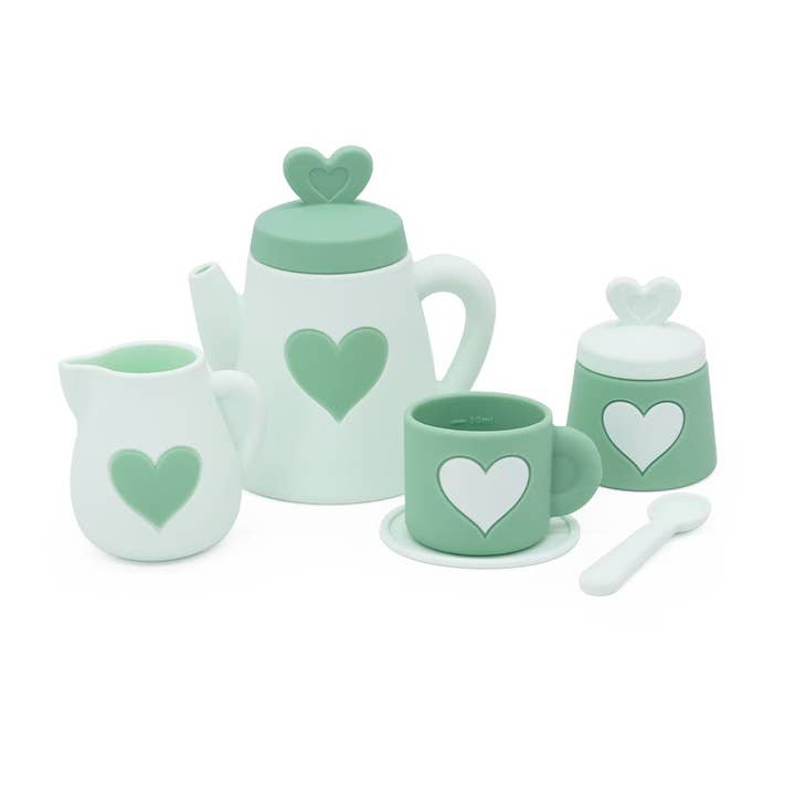 Green Silicone Tea Set for wholesale by ToysLink
