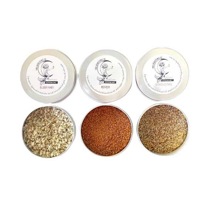 Cocktail Rimming Salt Trio for wholesale by Free Spirits Beverage Company, llc