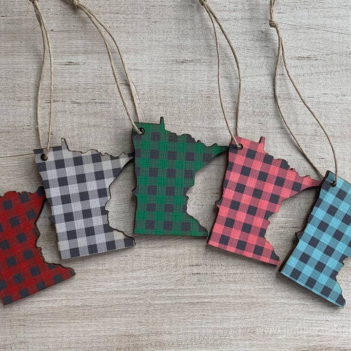 Juniper & Spruce - Vente Objets de décoration - Ornement à carreaux Buffalo du Minnesota7