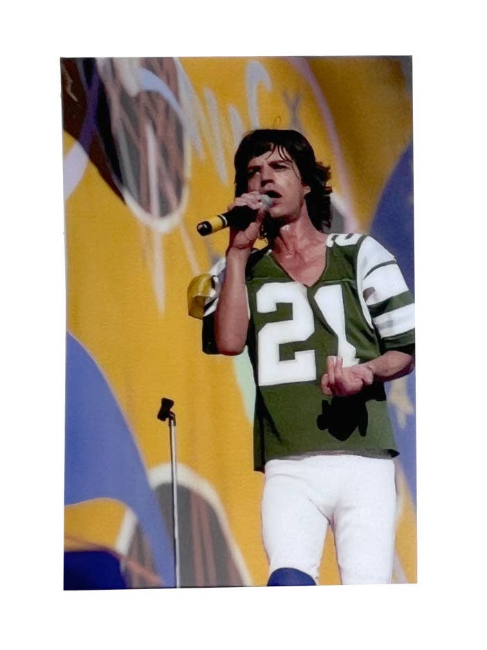 Mick Jagger allo stadio JFK per la vendita all'ingrosso da parte di South Fellini