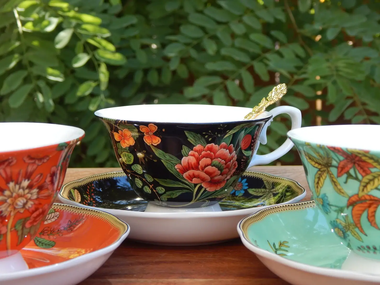 All Little Cute Things - Wholesale Coffee/tea cup - Mismatched Autumn Teacups Catering, Event Planner Restaurant1