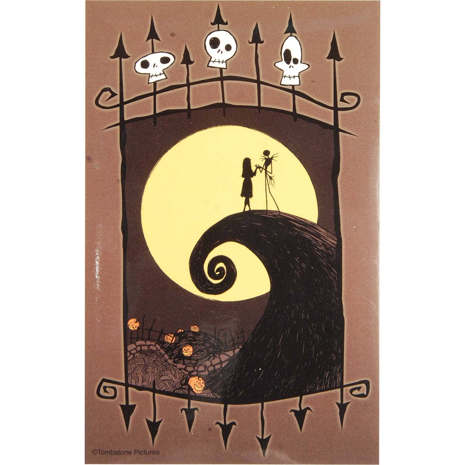 Rockabilia - Wholesale Sticker - Nightmare Before Christmas Moon Gate Sticker0