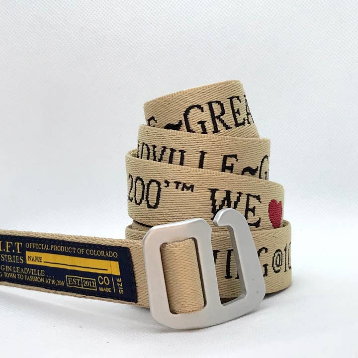 JMFT Industries - Wholesale Belt - Unisex - Hiker Belt / We ❤️ Leadville ~ Great Living @ 10,200'1