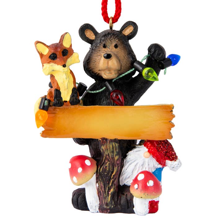Ornement Ours Nain Renard pour la vente par Mother Moose Gifts