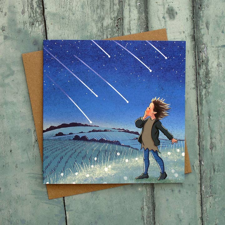 Meteor Shower Card for wholesale by Made In Pixieland