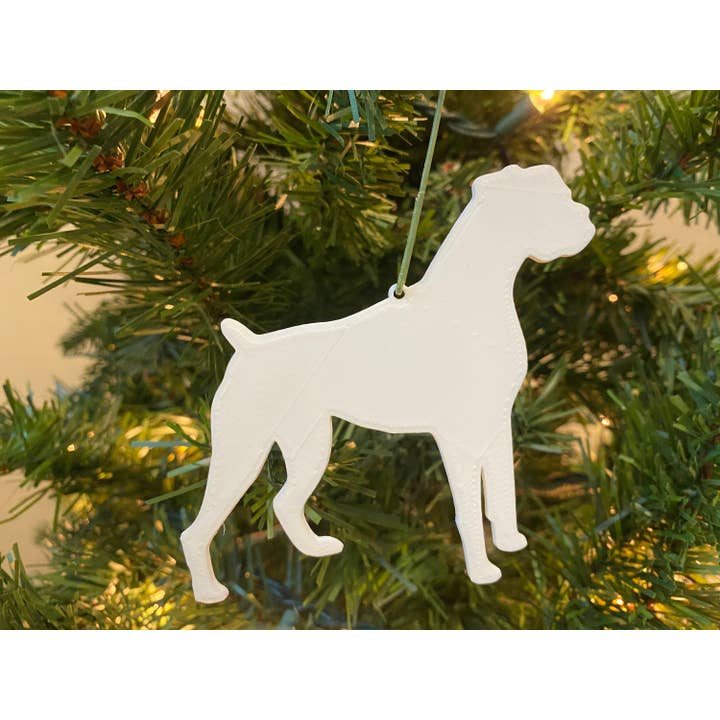 Décoration Boxer en acrylique (blanc) pour la vente par Economy Ornament