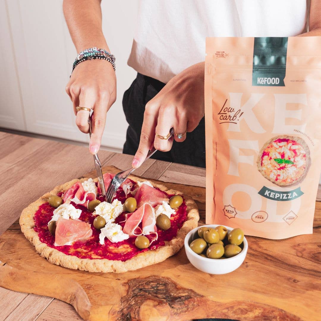 KeFood - Vendita all'ingrosso Preparati per pane - PIZZA DIETA CHETOGENICA SENZA GLUTINE E LATTOSIO7