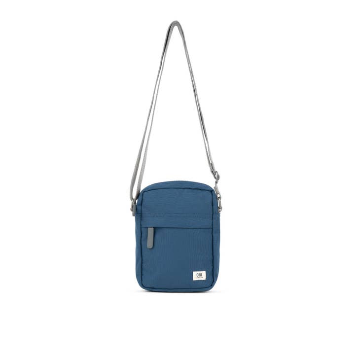 Bond Pocket Crossbody in Deep Blue Canvas for wholesale by ORI London