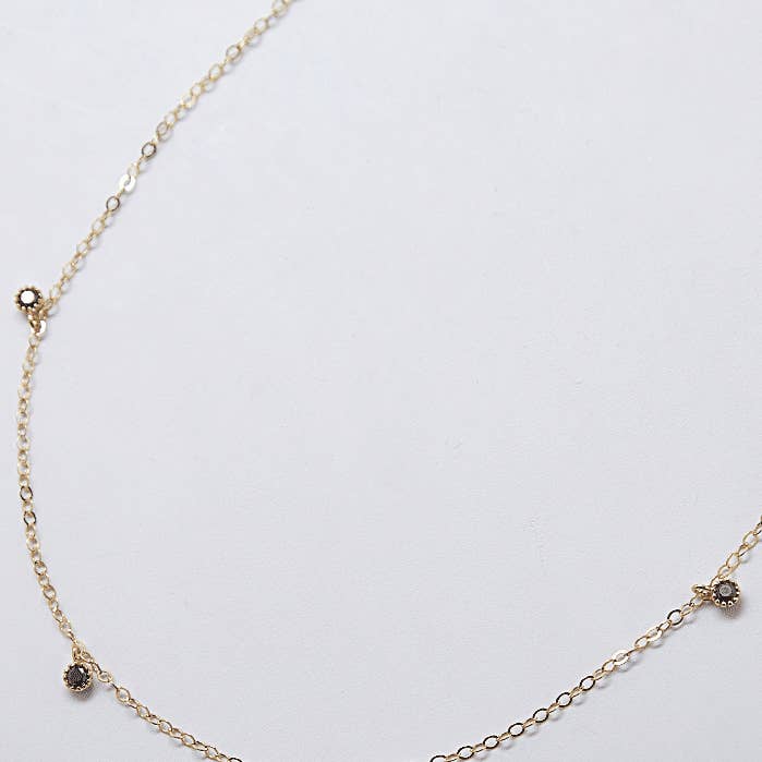 Black Cz Choker Gold Filled Necklace - Everyday Jewelry for wholesale by Admiral Row Jewelry