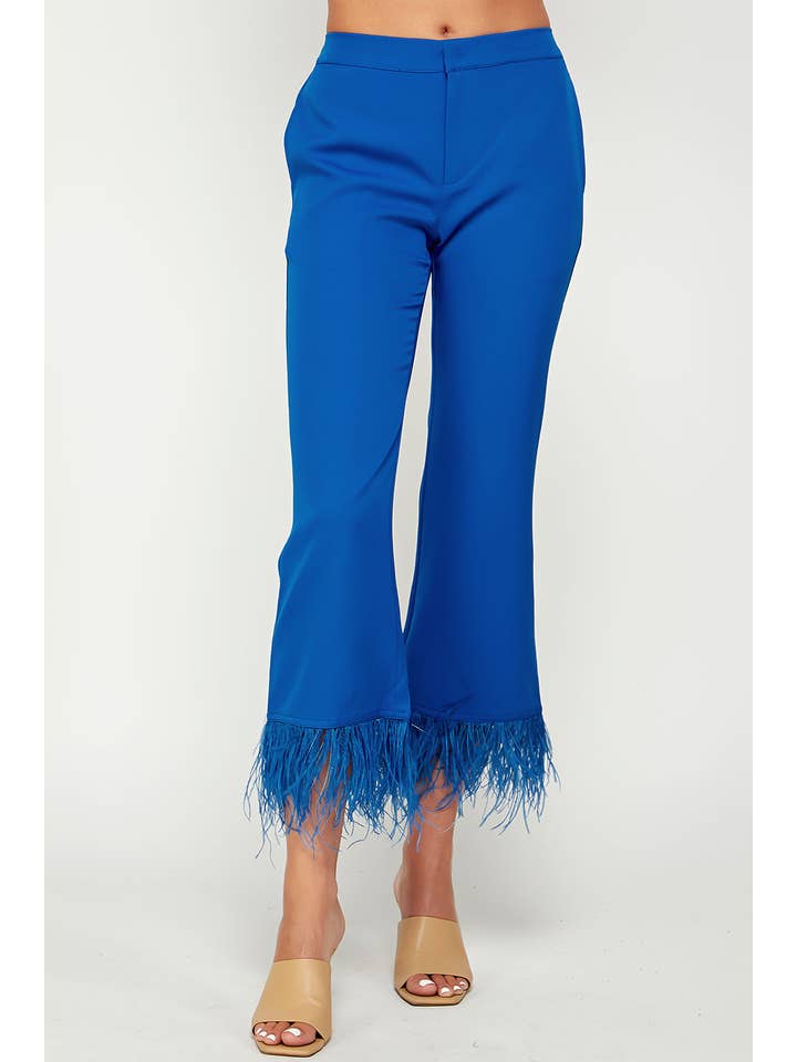 Strut & Bolt - Wholesale Pants – Women's - Feather Trim Flare Pants8