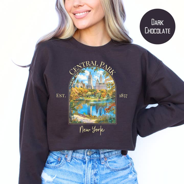 Central Park New York Sweatshirt for wholesale by CindyL Boutique
