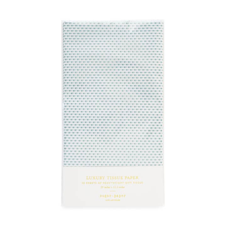 Sugar Paper - Wholesale Tissue Paper - Tissue Paper, Blue Dot