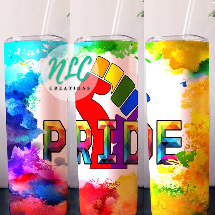 Bicchiere Pride Fist in acciaio inossidabile da 20 once per la vendita all'ingrosso da parte di NLC Creations