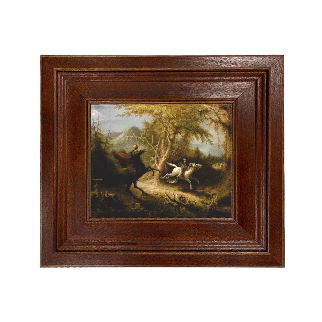 Madison Bay Co. - Historical Home Decor Reproductions - Wholesale Schilderen/Tekenen - Schilderijafdruk van de Ruiter zonder Hoofd die Ichabod Crane Achtervolgt18