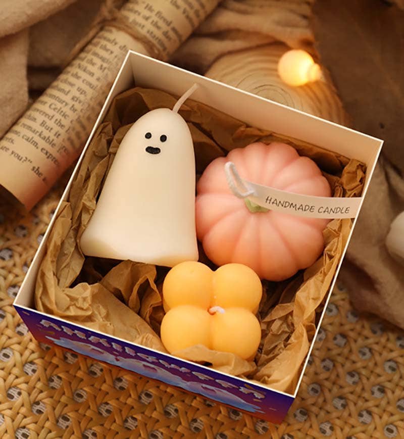 Candles Meta - Wholesale Novelty Candle - Halloween Ghost Gift Box Set Scented Candles CM0234