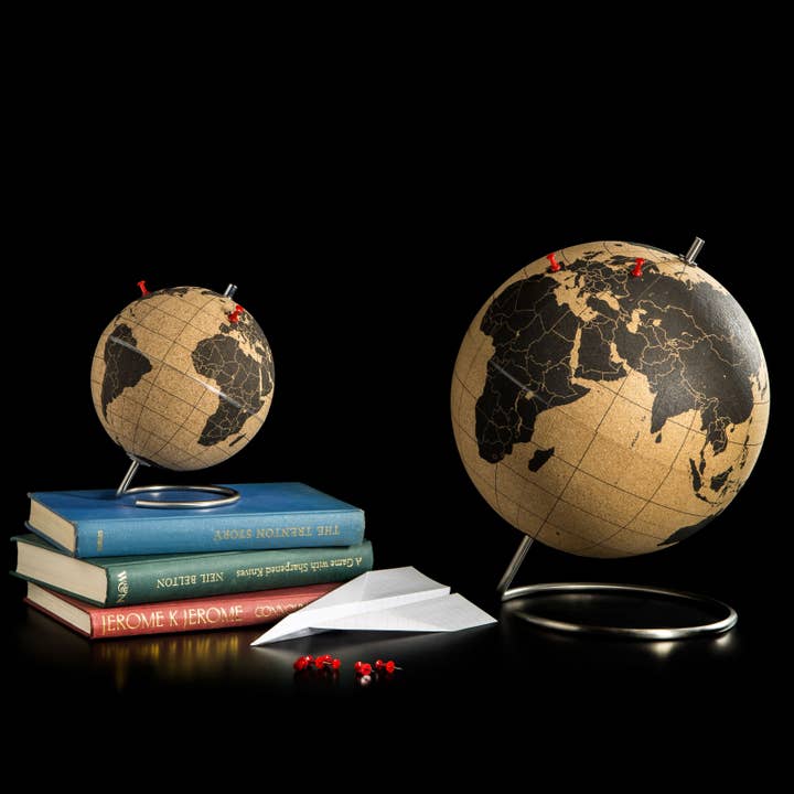 SUCK UK Ltd - USA - Wholesale Desk Globe - Cork Globe - Small
