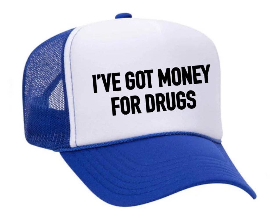 Inappropriate Trucker Hats – Großhandel Trucker-Cap – Unisex – Ich habe Geld für Drugs Trucker Hat19