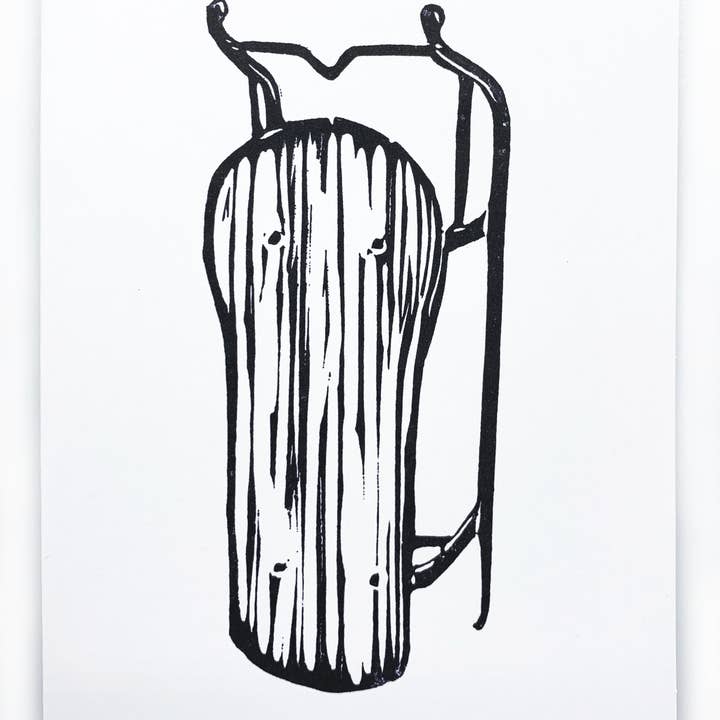 Carte artistique en traîneau d'hiver Sapphorica Creations pour la vente par Sapphorica Creations