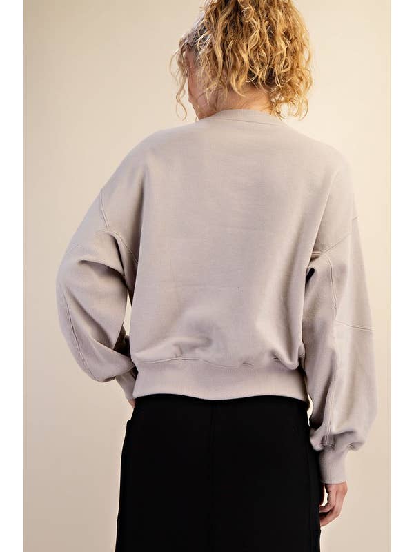Sunday Morning - Wholesale Sweatshirt - Women's - T330037 LONG SLEEVE FRENCH TERRY PULLOVER26