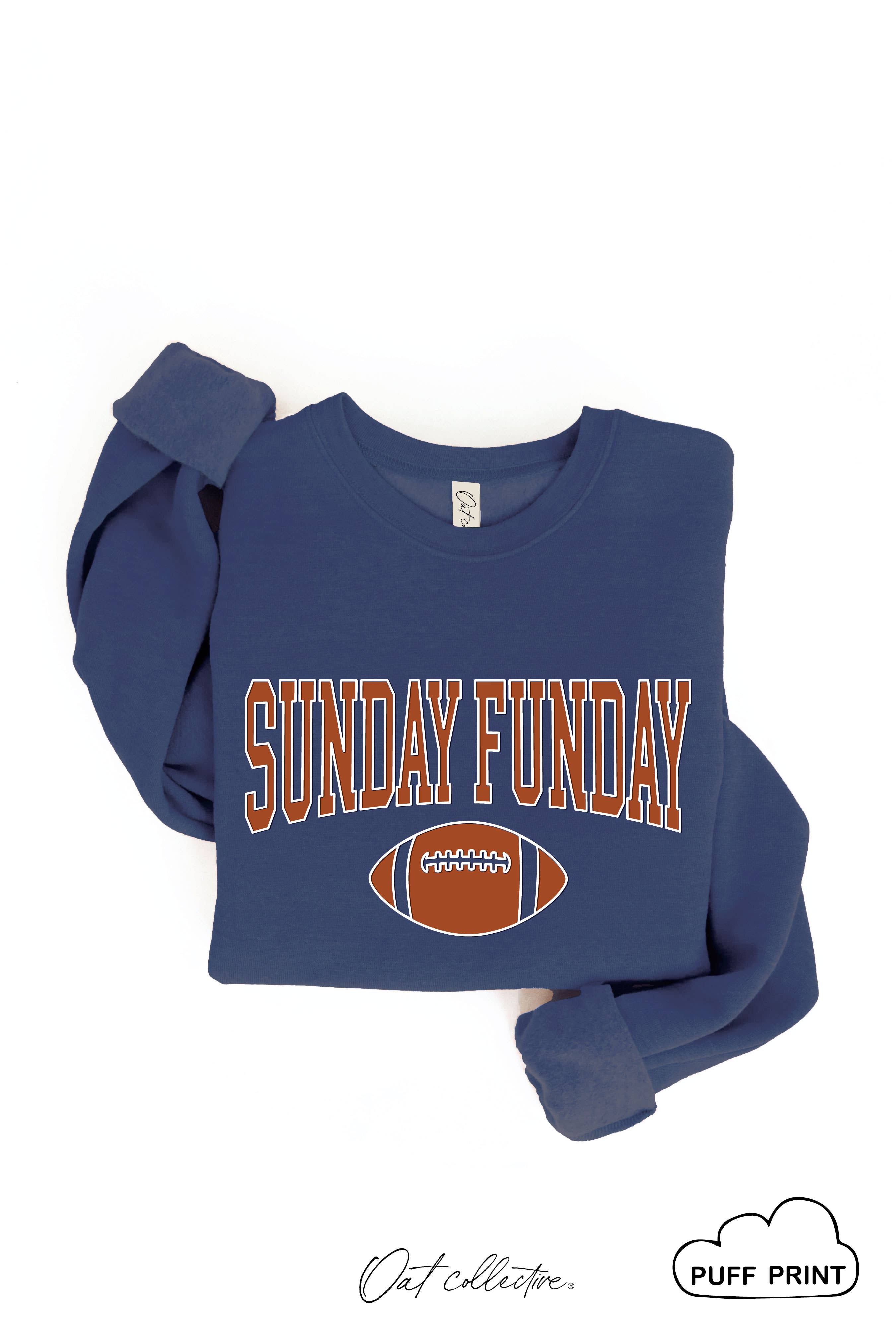 OAT COLLECTIVE - Wholesale Graphic Sweatshirt - Women's - SUNDAY FUNDAY PUFF Graphic Sweatshirt20