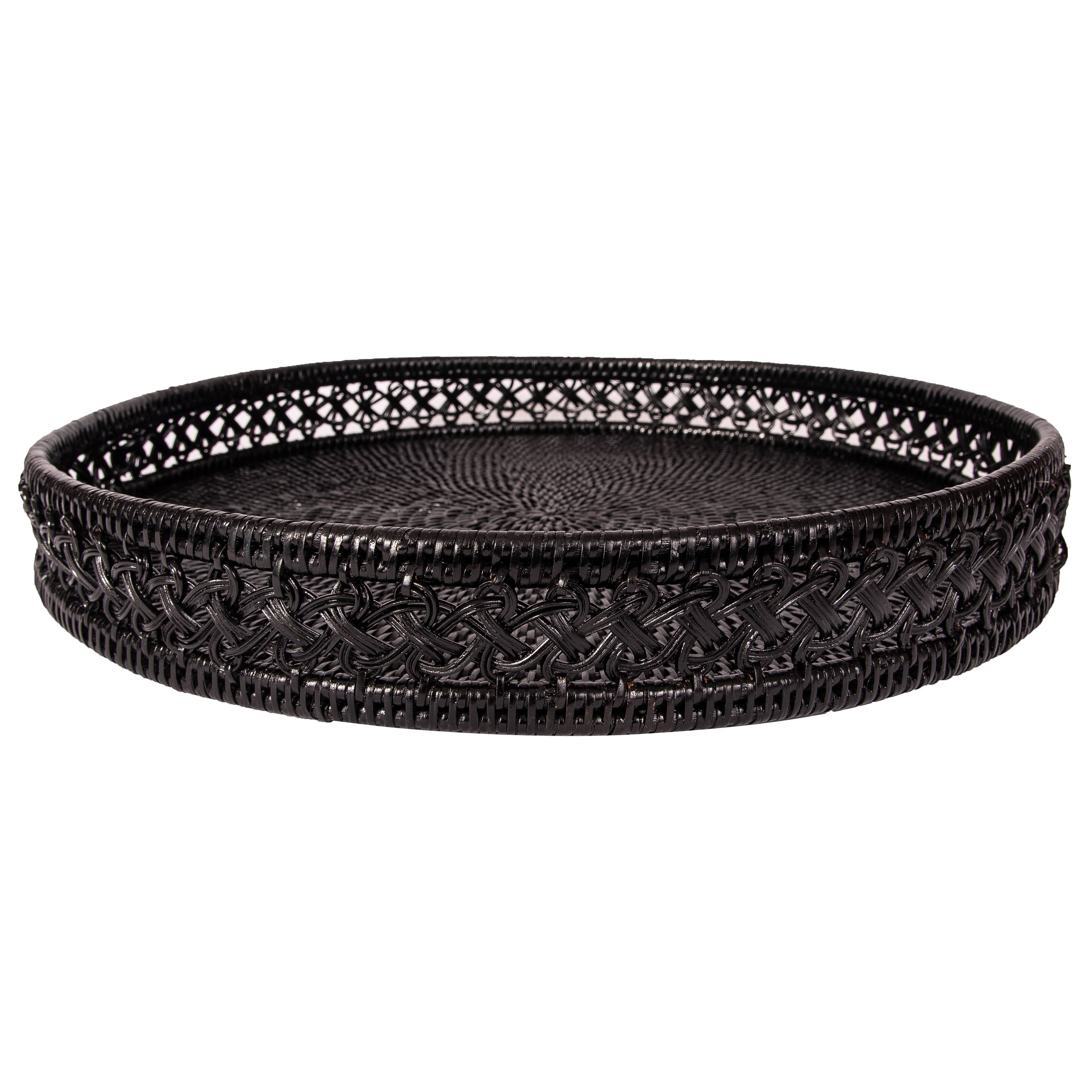 Artifacts Trading Company - Wholesale Decorative Tray - Rattan Round Tray – Seca Design1