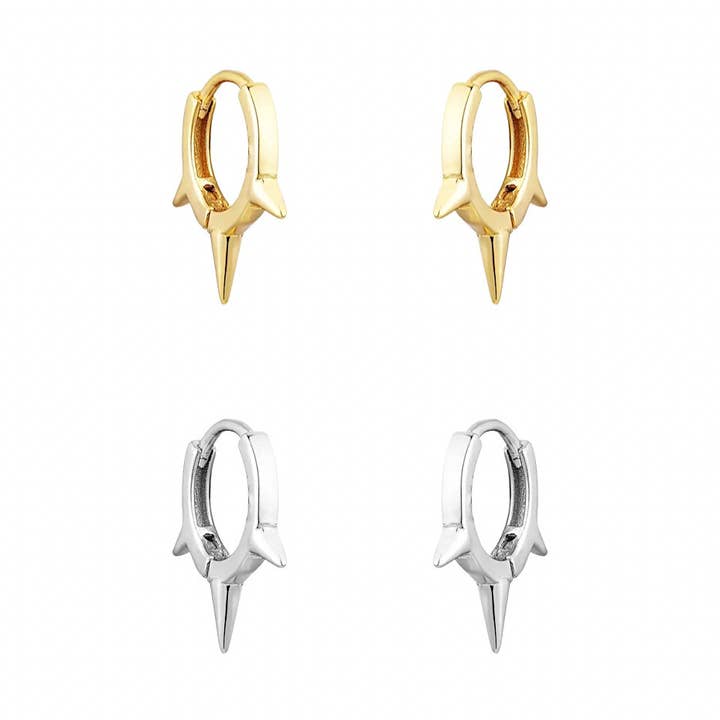 Triple Spike Huggies Earrings for wholesale by KIKICHIC