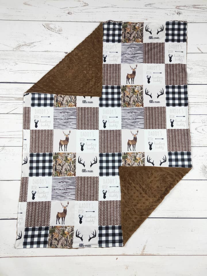 sassy kids palace - Wholesale Bedding Blanket - Kids & Baby - Little Man Deer Print Blanket