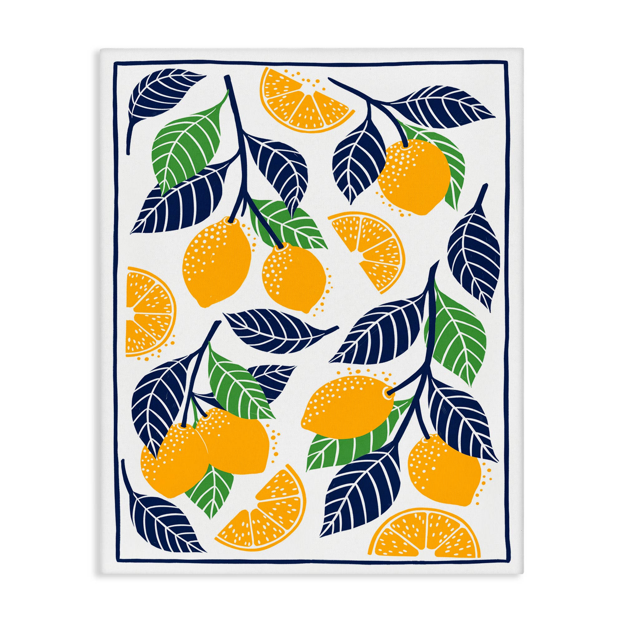 Stupell Industries - Wholesale Wall Sign - Mediterranean Lemons Pattern - Unframed Wall Art5