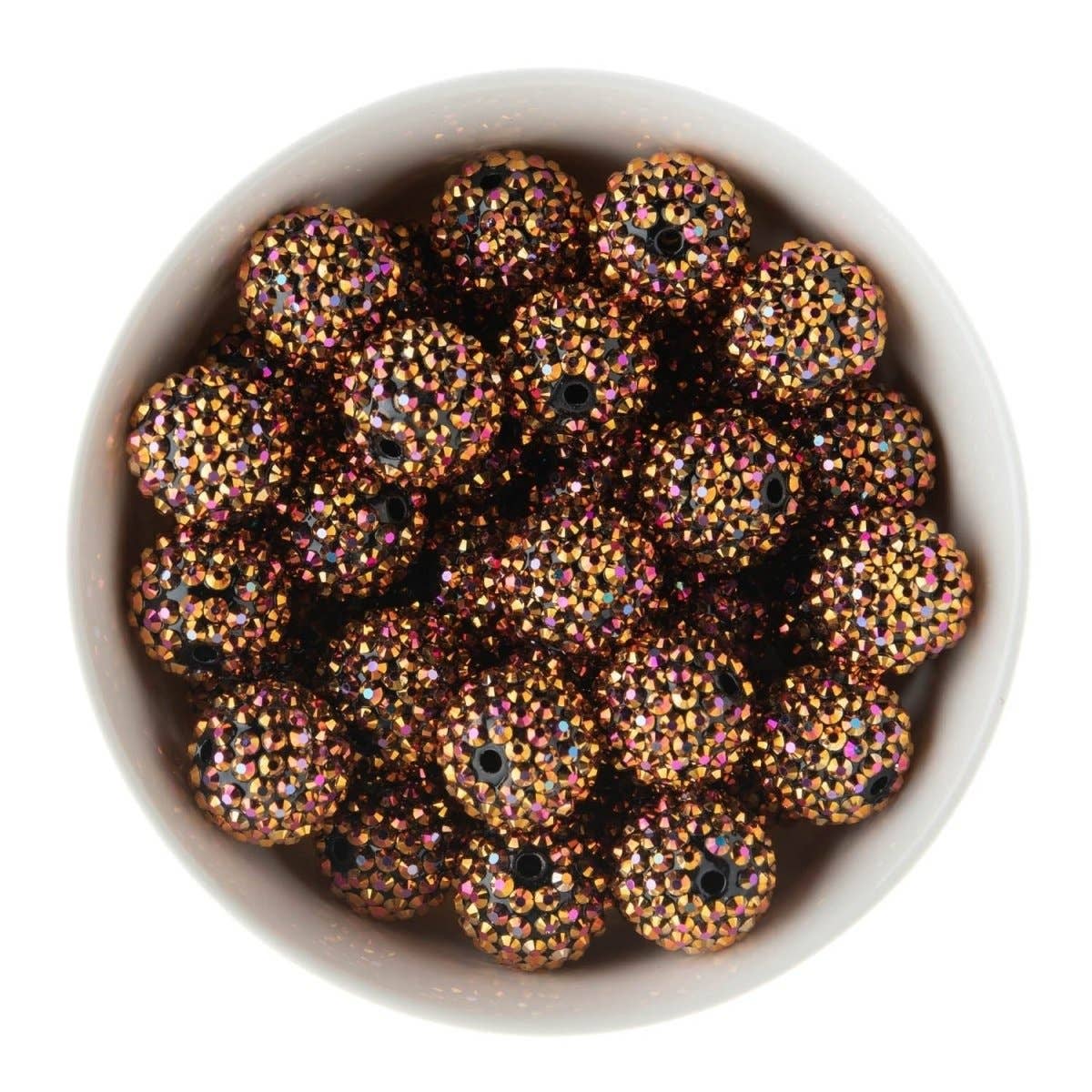 Cara & Co Silicone Craft Supply - Wholesale Beads - 20mm Rhinestone Acrylic Round Beads3