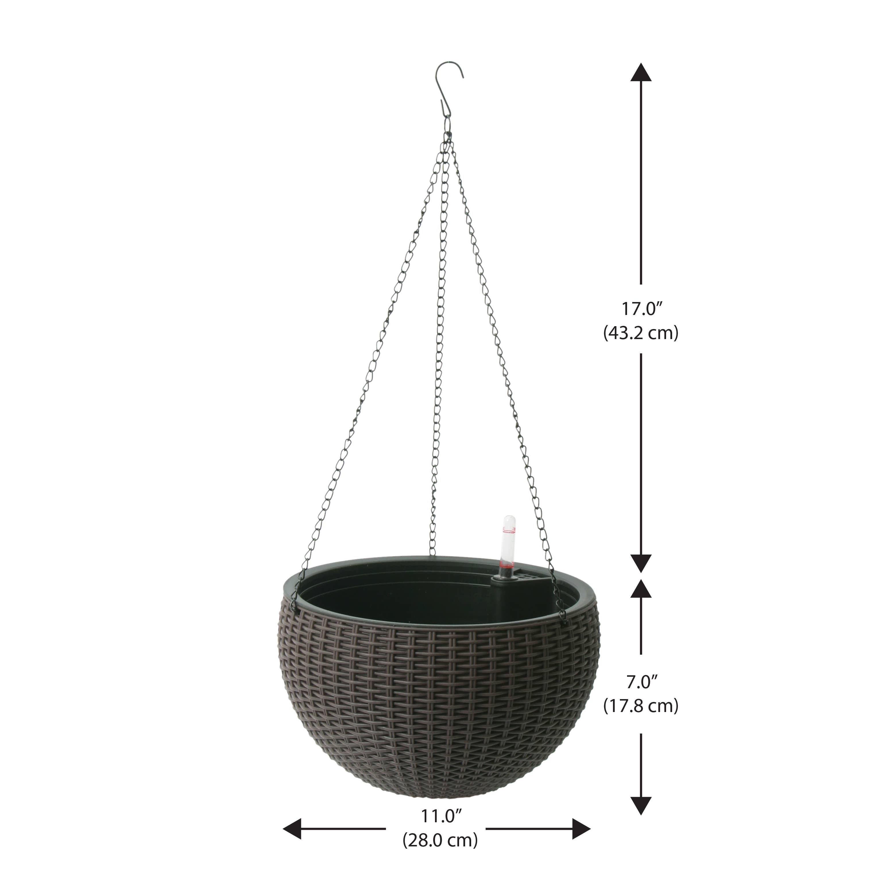 Algreen - Wholesale Hanging Planter - Modena Self-Watering Hanging Basket Planter14