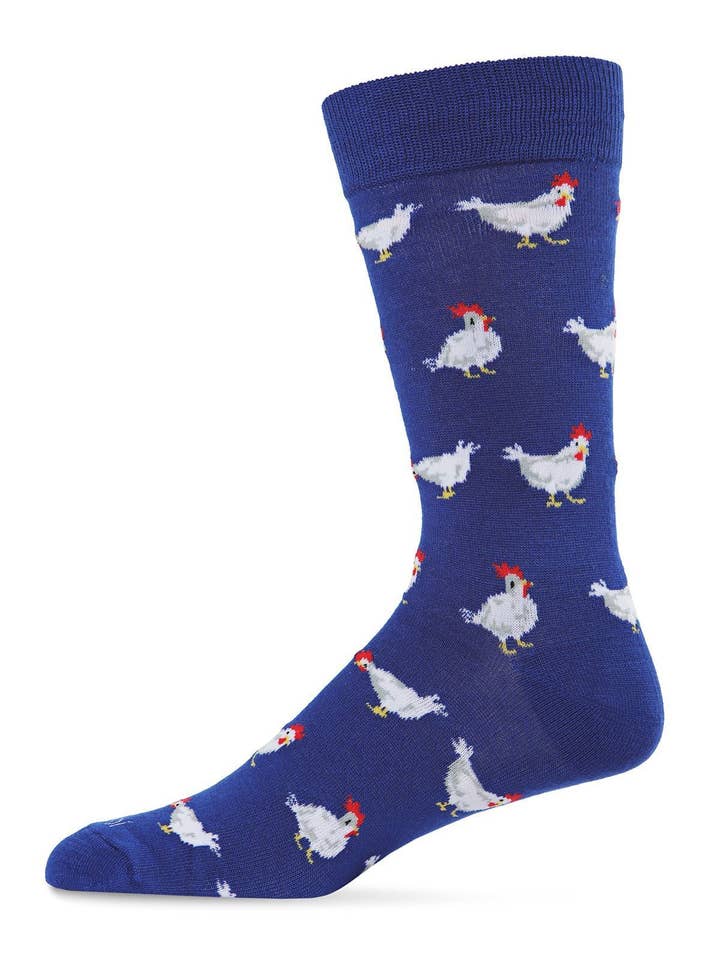 Infinity Classics International Inc. - Wholesale Socks - Men's - MeMoi Chickens Bamboo Blend Men's Crew Socks3
