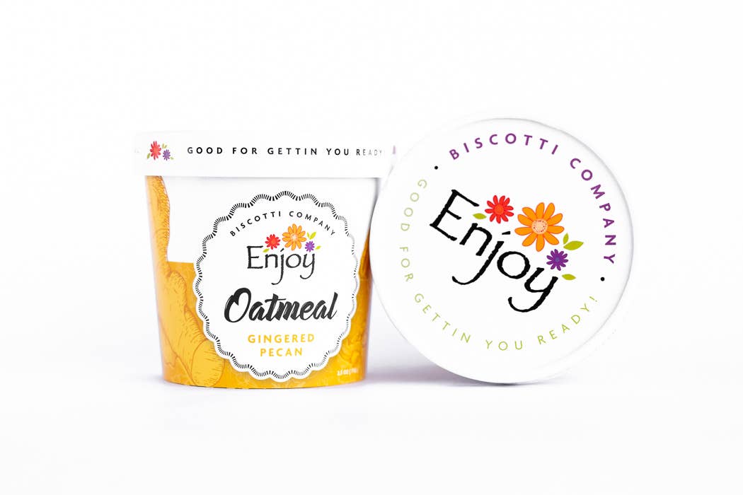 Enjoy Biscotti Company – Engroshandel Havre – Havregrynsbægre - Blandet kasse med 103