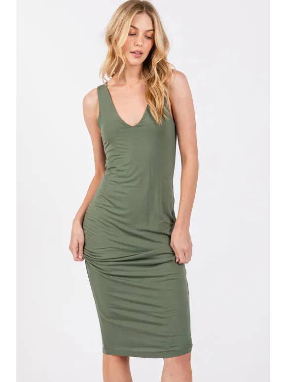 Final Touch - Wholesale Dress - Women's - Double Layer Bodycon Dress - D160031